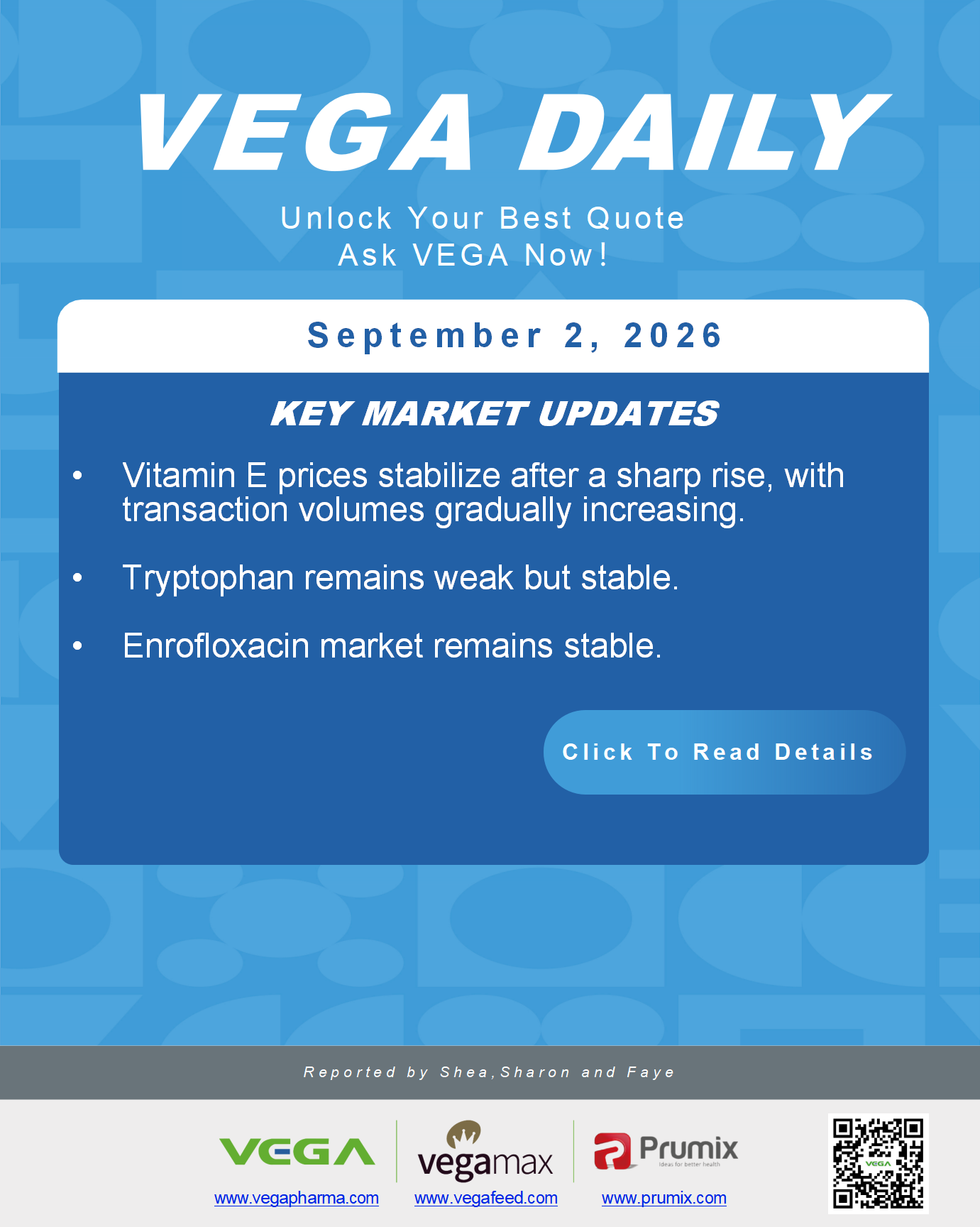 VEGA Daily 20260902 Vitamin E Tryptophan Enrofloxacin.png